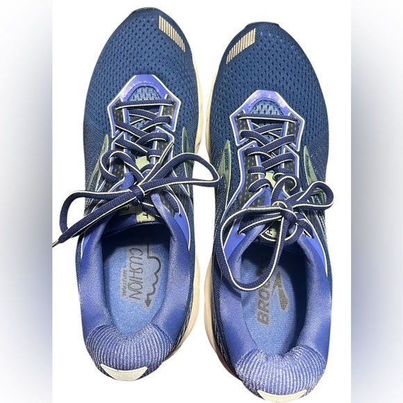 Brooks Womens Ghost 12 Running Shoe - Peacoat/Blue/Aqua 10.5 Wide - Picture 2 of 9